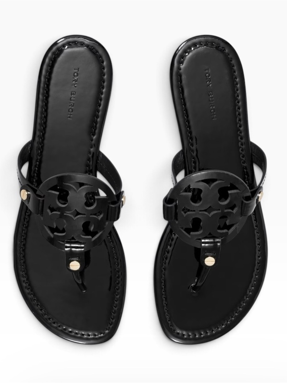 Tory Burch Miller Patent Sandal Sz 12